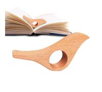 Wooden Thumb Bookmark, Thumb Wooden Ring Reading Book Assistant Bird Shape, Novel Book Accessories with A Finger Ring for Study Decoration