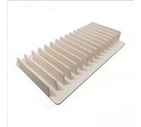 Wooden Tile Sample Display Stand, Slotted Storage Rack for Floor and Building Material Samples, Exhibition Hall Organizer