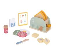 Wooden Toaster Set, Pretend Play Toy, Ages 3+, 7.09x4.13x4.33 cm