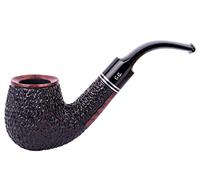 Wooden Tobacco Pipe - Holmes Series, Handcrafted from Briar Root, Fits 9mm Filter (Rust)