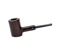 Wooden Tobacco Pipe - Poker Series, Handcrafted from Briar Root, Fits 9mm Filter (Brown)