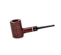 Wooden Tobacco Pipe - Poker Series, Handcrafted from Briar Root, Fits 9mm Filter (Mahogany)