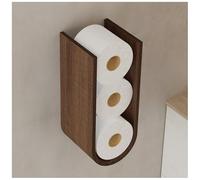 Wooden Toilet Paper Holder Wall Mount for Multiple Rolls, Replacement Toilet Paper Roll Shelf, Walnut Floating Wall Shelf, Storage Shelves