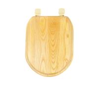 Wooden Toilet seat,Quick-Release Design for Easy Cleaning,Universal Size with Adjustable Hinges.(U-Shaped)