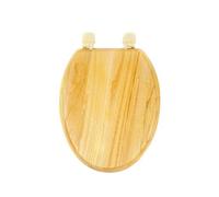 Wooden Toilet seat,Quick-Release Design for Easy Cleaning,Universal Size with Adjustable Hinges.(V-Shaped)