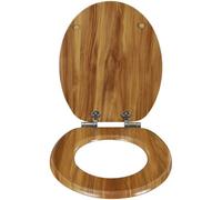 Wooden Toilet Seat Soft Close Wc Seat Strong Hinge For Standard Toilet - Beech