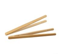 Wooden Tongs for Food Perfect for Toast, Salad, and More (2 Pcs)