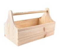 Wooden Toolbox Storage Box with Handle | 34 x 18 x 20.5 cm (+/- 0.5 cm)