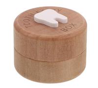 Wooden Tooth Fairy Box 3D Carved Lost Teeth Storage Case