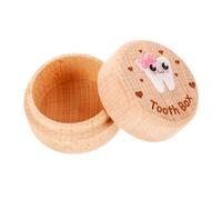 Wooden Tooth Keepsake Box for Modern Minimalist Design Tooth Storage Holder for Teeth and Hair Compact for Cherished Memories and Easy Storage