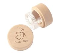 Wooden Tooth Storage Box - Kids Lost Tooth Holder Case, Babys Teeth Keepsake Organizer, Natural Wooden Memory Container, Cute dentals Storage Box for Boys Girls School Classroom Birthday Bedroom