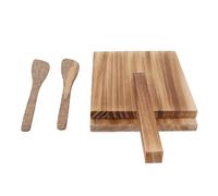 Wooden Tortilla Press, 13 * 16 * 24 cm Square Carbonized Log Wood Dough Press with Non Slip Handle, Heavy Duty Baking Tool for Flatbreads Dumplings Empanadas
