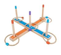 Wooden Toss Ring Game - Interactive Backyard Ring Target Toy, Portable Wooden Game Set | Throwing Board with Rings for Lawn Fun, Indoor Challenge, Birthday Parties and Group Play Use