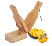 Wooden Tostonera Plantain Press - 2-in-1 Design - 16x6x6cm - Easy to Use - Wood - Make Tostones and Plantain Chips