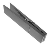 Wooden Towel Holder, Large Clothespin Clip for Bathroom Walls 30x6x5.5cm | Iron and Wood Construction, Smooth Polished Finish, Brown Wood Grain, Decorative Accent for Dishcloths and Rags