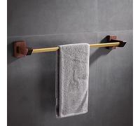 Wooden Towel Rack Set - Stylish Bathroom Accessories with Towel Rails, Robe Hook, Toilet Paper Holder & Towel Bar for Organized Storage & Decor.