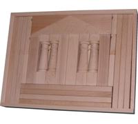 Wooden Toy Building Kit Domizil 4 Nature Wxhxd 37, 5x28, 5x4, 5cm New Kits