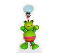 Wooden Toy Clip Figure Frog 75x40x180mm NEW Figure Clip Attachment