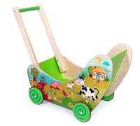 Wooden Toy Doll Carriage Farm 620x310x530mm NEW Handcart