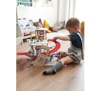 Small Foot 11676 Premium, 3 Levels with ramps, Wooden car Park for Children, Role-Playing Toy, Multicoloured, 40.01 x 10.01 x 42.01 cm