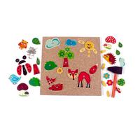 Wooden Toy Hammer Game Forest Meadow 245x20x245mm NEW Hammer Hit Game