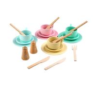 ＡＷＨＡＯ Wooden Toy Plates Dishes Role Play Cups Educational Simulation Pretend Play