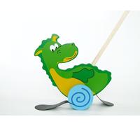 Wooden Toy Push Dragon Pauli 230x60x620mm New Play Equipment