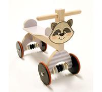 Wooden Toy Slider Gray/Natural WxHxD 41x34x19cm NEW Wooden Slider Vehicle
