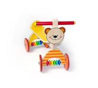 Wooden Toy Teddy Bear Yellow Dimensions 410x190x340mm NEW Wooden Ride-On Vehicle