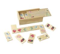 Wooden Toys, Spring Garden Wooden Dominoes Set for Kids - Educational Toys for 3 year olds - Childrens Dominoes Games, Toddler Toys for Boy Girl - Early Development & Activity Toys by Orange Tree Toys