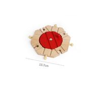 (Wooden track 1pc A32) Wooden Railway Track Beech Wood Track Accessories Fit for All Kinds of Thomos Trains for Biro Wood Tracks