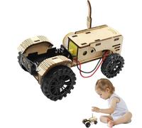 Wooden Tractor Puzzle - Handmade Model Tractor Kits | 3d Engineering Tractor Puzzle | Primary School Stem Children's Toys | Craft Building Kits for Boys and Girls