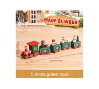 (wooden train 17) Christmas Plastic/Wooden Train Merry Cristmas Ornaments Christmas Decor For Home 2024 Xmas Tree Decor Noel Navidad NewYear Gifts