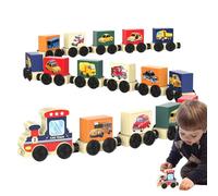 Wooden Train Game For | Early Learning Toys, Train Educational Toy | For Bedroom Study Family Activity Kindergarten Preschool School Daycare Home Education