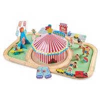 Wooden Train Set 70 Piece Circus Railway Design Play Toy 2+