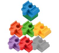 Wooden Train Track Connectors - 10 Pieces Toy Train Track Adapter, Interactive Connecting Accessories For Boys Girls Ages 3+, Playroom Indoor Play, Holiday Birthday Preschool