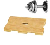 Wooden Training Board | Exercise Balance Board with Elastic Ankle Bands | Training Accessory Stretching Yoga Pilates Balance Travel Recovery Men Women