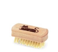 Wooden travel nail brush - Cat