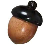 Wooden Travel Pill Case, Acorn Nut Box Disconnectable Camel Wood Acorn Charms for DIY Keychain Necklace Crafting Jewelry Making Car Pendant Arts, Craft Decorations