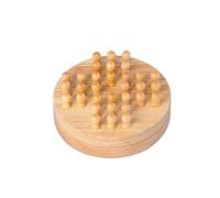Wooden Travel Solitaire Game 4.7 Inch - Compact Portable Peg Solitaire Puzzle Board, Classic Logic Brain Teaser for 1 Player 200117