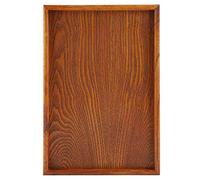 Wooden Tray AntiCorrosion Wooden Tray, Tea Tray Easy to Carry Tea Serving Plate for Kitchen Restaurant (35 * 24cm)