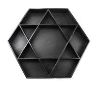Wooden Tray Exquisite Craftsmanship Fruit Tray Food Serving For Festive Displaying Festive Hexagon Serving