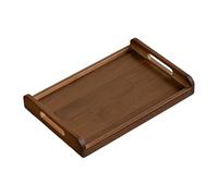 Wooden Tray For Coffee Table - Wooden Trays For Dining | Square Coffees Table Tray | Square Retro Charcuterie Utensil Organizer F0r Tea Cup Coffee Shop Bar Bedroom Dining Room Home Decor Party