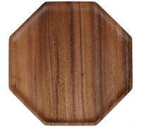 Wooden Tray Made from Walnut with Irregular Form and Evenly Polished Finish for Serving Tea Time Treats and Fresh Produce (N)