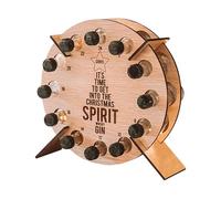 Wooden Tree Advent Calendar, Hold 12 Wine Bottles and Count the Countdown to Christmas Decoration | Funny Christmas Decoration in Christmas Tree Shape, Christmas Wine Bottle Holder, Coun