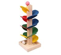 Wooden Tree Detachable Leaves Marble Ball Run Track Game Colorful Kids Educational Toy Blocks 1Set Wooden Tree Toy Marble Ball Run Track Game Kids Educational Colorful for