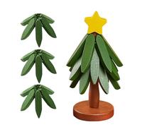 Wooden Tree-Shaped Coaster and Trivet, Foldable Trivet - Placemat for Plates, Ideal for Worktop, Outdoor, Picnic, Party Meals, Kitchen Quoti