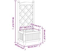 Wooden Trellis Planter Garden Climbing Plant Support Flowerpot Patio Box Vines
