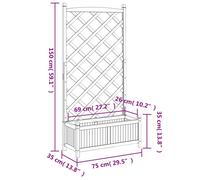 Wooden Trellis Planter Garden Climbing Plant Support Flowerpot Patio Box Vines