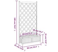 Wooden Trellis Planter Garden Climbing Plant Support Flowerpot Patio Box Vines